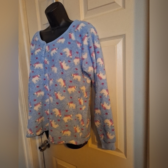 Muk luks two piece graphic night suit size large - Picture 3 of 9